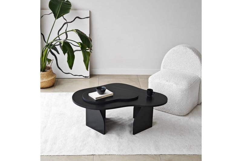 Sohvapöytä Melted Musta - Musta - Huonekalut - Pöytä & ruokailuryhmä - Sohvapöytä