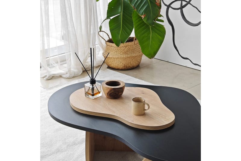 Sohvapöytä Melted Musta / Safidoniritammi - Musta / Safidoniritammi - Huonekalut - Pöytä & ruokailuryhmä - Sohvapöytä