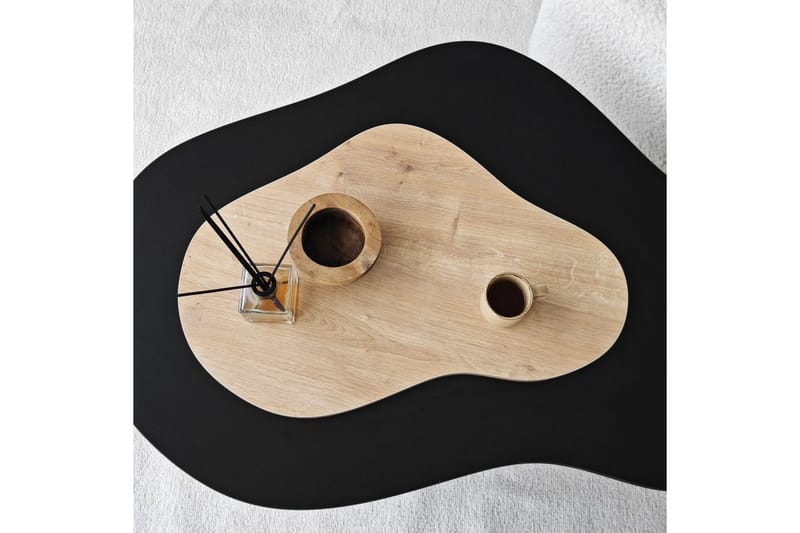 Sohvapöytä Melted Musta / Safidoniritammi - Musta / Safidoniritammi - Huonekalut - Pöytä & ruokailuryhmä - Sohvapöytä