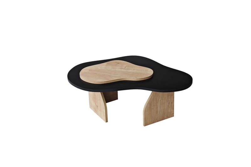 Sohvapöytä Melted Musta / Safidoniritammi - Musta / Safidoniritammi - Huonekalut - Pöytä & ruokailuryhmä - Sohvapöytä