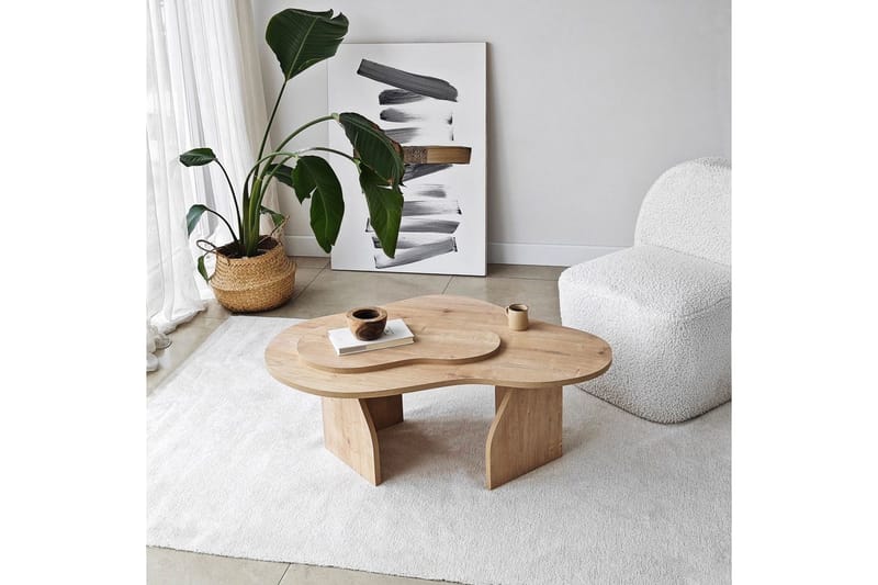 Sohvapöytä Melted Safidoniritammi - Safidoniritammi - Huonekalut - Pöytä & ruokailuryhmä - Sohvapöytä