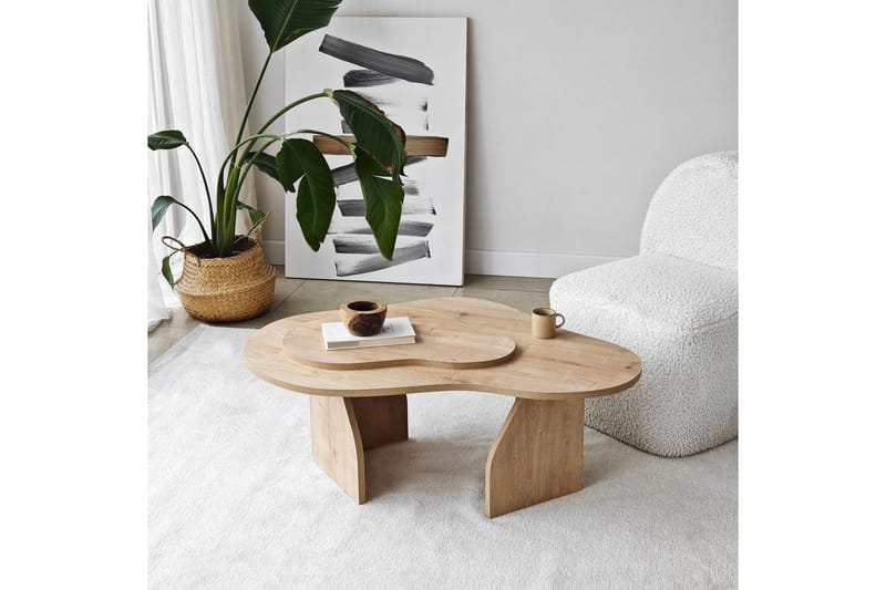 Sohvapöytä Melted Safidoniritammi - Safidoniritammi - Huonekalut - Pöytä & ruokailuryhmä - Sohvapöytä