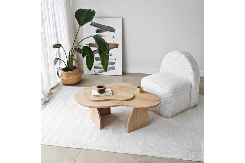 Sohvapöytä Melted Safidoniritammi - Safidoniritammi - Huonekalut - Pöytä & ruokailuryhmä - Sohvapöytä