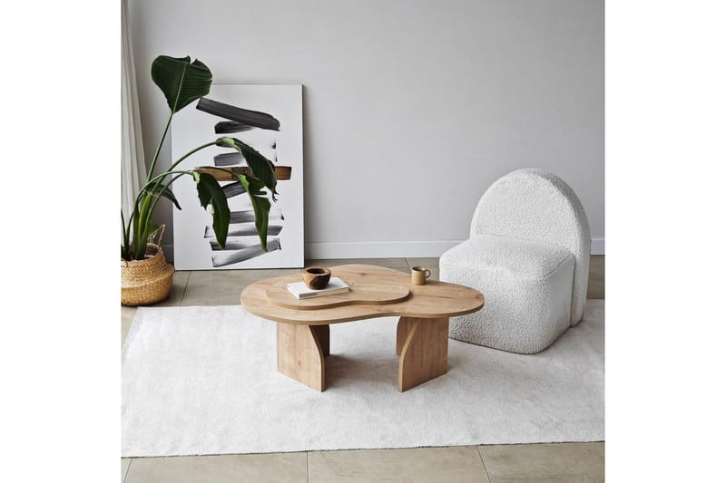 Sohvapöytä Melted Safidoniritammi - Safidoniritammi - Huonekalut - Pöytä & ruokailuryhmä - Sohvapöytä