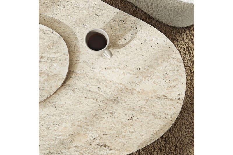 Sohvapöytä Melted Travertiini - Travertiini - Huonekalut - Pöytä & ruokailuryhmä - Sohvapöytä