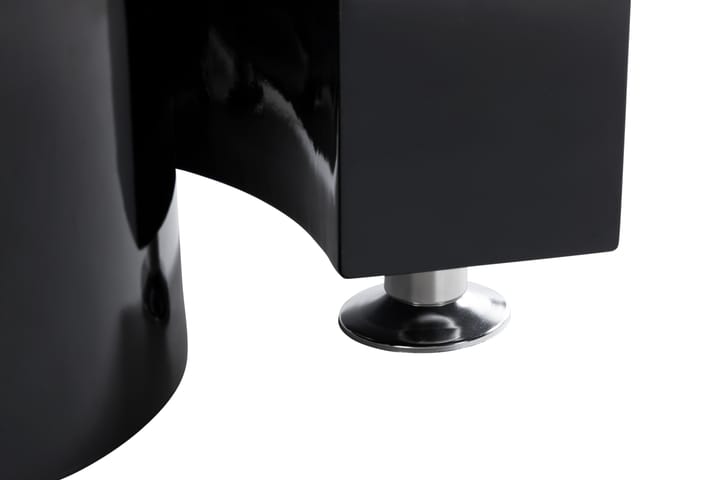 Sohvapöytä Mintz 130 cm - Lasi/Valkoinen/Musta - Sohvapöytä