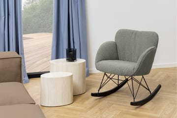 Mirol 33x48 cm soikea sohvapöytä kivi - Beige - Huonekalut - Pöytä & ruokailuryhmä - Sohvapöytä