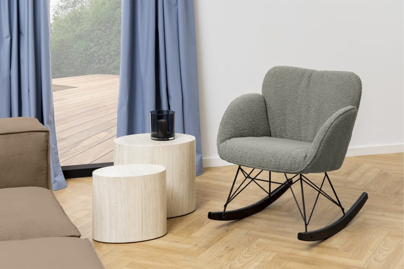 Mirol 33x48 cm soikea sohvapöytä kivi - Beige - Huonekalut - Pöytä & ruokailuryhmä - Sohvapöytä