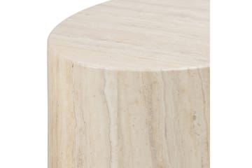 Mirol 33x48 cm soikea sohvapöytä kivi - Beige - Huonekalut - Pöytä & ruokailuryhmä - Sohvapöytä