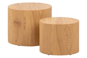 Mirol sarjapöytä 48 cm, ovaali tamminen sohvapöytä - Ruskea - Huonekalut - Pöytä & ruokailuryhmä - Sohvapöytä