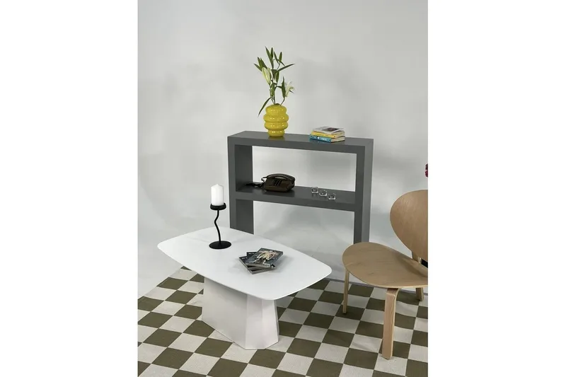 Sohvapöytä Miu Valkoinen - Valkoinen - Huonekalut - Pöytä & ruokailuryhmä - Sohvapöytä