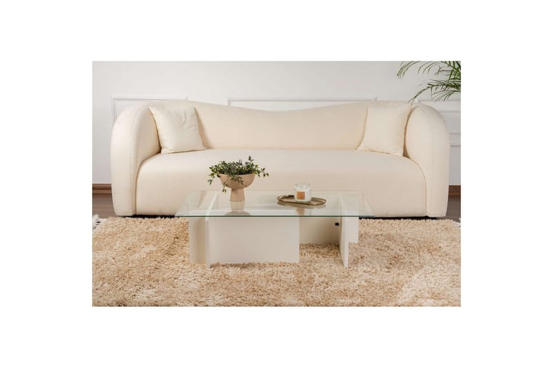 Sohvapöytä Mony Puisen Valkoinen - Puisen Valkoinen - Huonekalut - Pöytä & ruokailuryhmä - Sohvapöytä