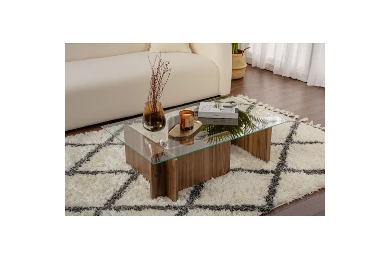 Sohvapöytä Mony Pähkinäpuu - Pähkinäpuu - Huonekalut - Pöytä & ruokailuryhmä - Sohvapöytä