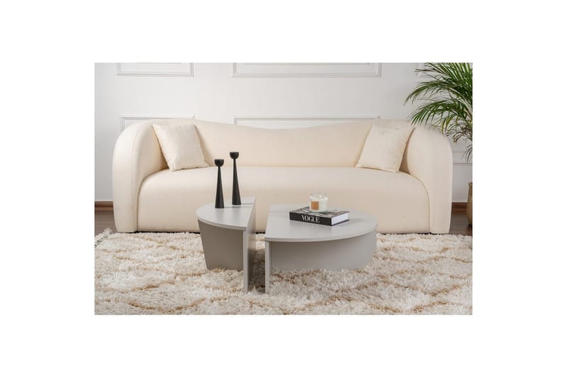 Sohvapöytä Mukund Harmaa - Harmaa - Huonekalut - Pöytä & ruokailuryhmä - Sohvapöytä