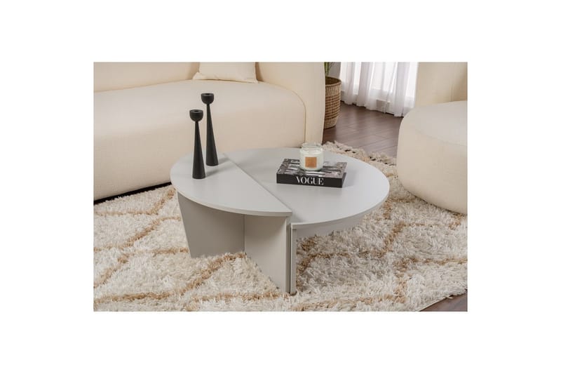 Sohvapöytä Mukund Harmaa - Harmaa - Huonekalut - Pöytä & ruokailuryhmä - Sohvapöytä