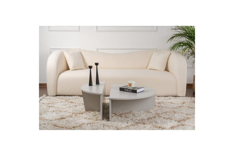 Sohvapöytä Mukund Harmaa - Harmaa - Huonekalut - Pöytä & ruokailuryhmä - Sohvapöytä