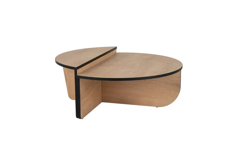 Sohvapöytä Mukund Honey Oak Black - Honey Oak Black - Huonekalut - Pöytä & ruokailuryhmä - Apupöytä & sivupöytä - Sarjapöytä