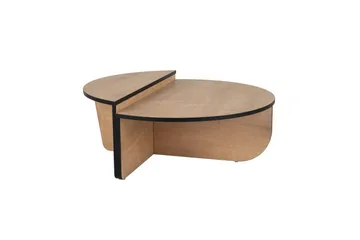 Sohvapöytä Mukund Honey Oak Black