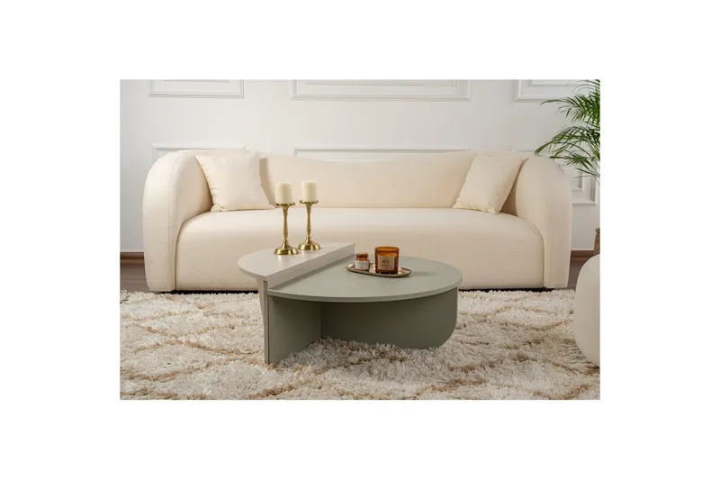 Sohvapöytä Mukund Tuhkanvihreä hiekkakivi - Tuhkanvihreä hiekkakivi - Huonekalut - Pöytä & ruokailuryhmä - Apupöytä & sivupöytä - Sarjapöytä