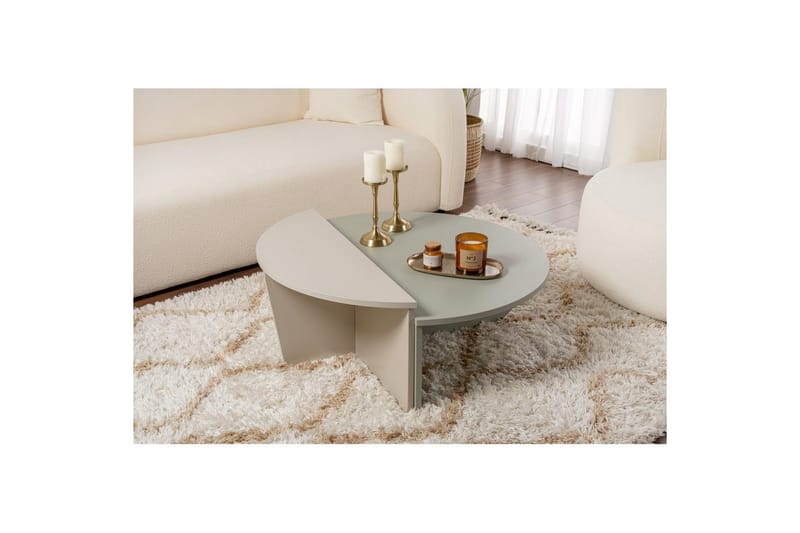 Sohvapöytä Mukund Tuhkanvihreä hiekkakivi - Tuhkanvihreä hiekkakivi - Huonekalut - Pöytä & ruokailuryhmä - Sohvapöytä