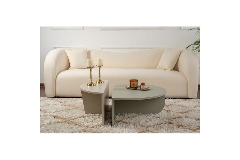 Sohvapöytä Mukund Tuhkanvihreä hiekkakivi - Tuhkanvihreä hiekkakivi - Huonekalut - Pöytä & ruokailuryhmä - Sohvapöytä