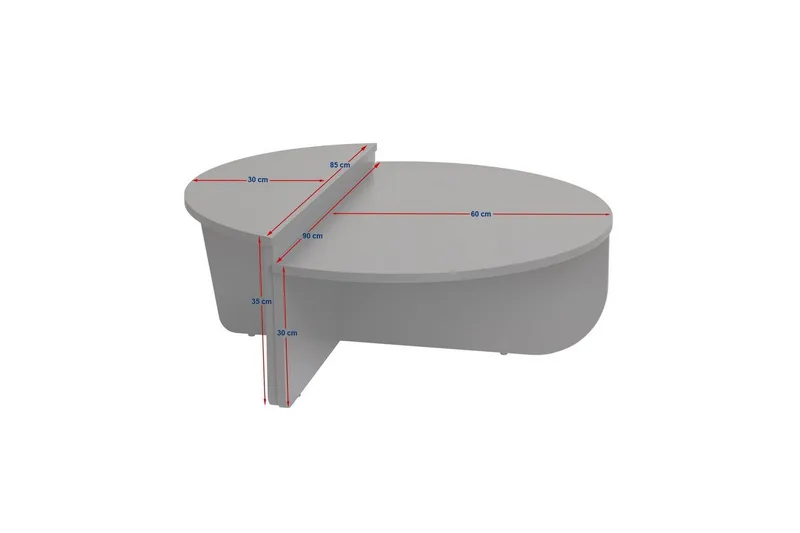 Sohvapöytä Mukund Valkoinen - Valkoinen - Huonekalut - Pöytä & ruokailuryhmä - Sohvapöytä