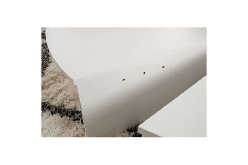 Sohvapöytä Mukund Valkoinen - Valkoinen - Huonekalut - Pöytä & ruokailuryhmä - Sohvapöytä