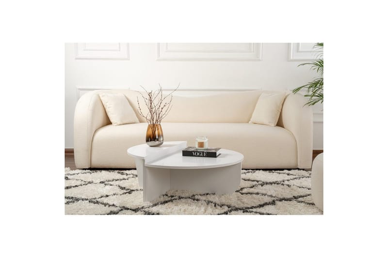 Sohvapöytä Mukund Valkoinen - Valkoinen - Huonekalut - Pöytä & ruokailuryhmä - Sohvapöytä