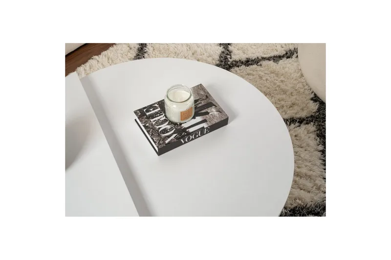 Sohvapöytä Mukund Valkoinen - Valkoinen - Huonekalut - Pöytä & ruokailuryhmä - Sohvapöytä