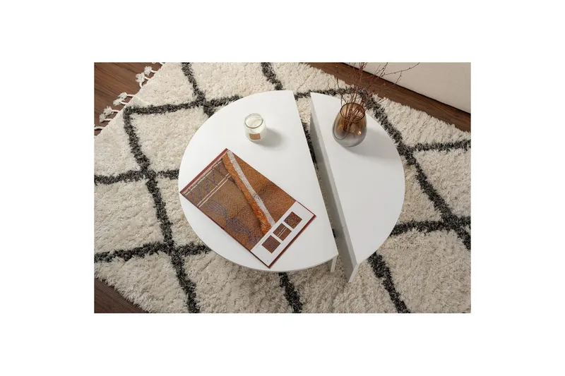 Sohvapöytä Mukund Valkoinen - Valkoinen - Huonekalut - Pöytä & ruokailuryhmä - Sohvapöytä