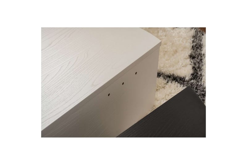 Sohvapöytä Mukund Puu Valkoinen Puu Musta - Puu Valkoinen Puu Musta - Huonekalut - Pöytä & ruokailuryhmä - Apupöytä & sivupöytä - Sarjapöytä