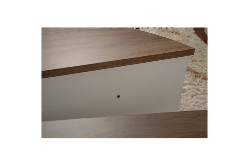 Sohvapöytä Mukund Pähkinävalkoinen - Pähkinävalkoinen - Huonekalut - Pöytä & ruokailuryhmä - Apupöytä & sivupöytä - Sarjapöytä