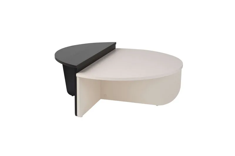 Sohvapöytä Mukund Puu Valkoinen Puu Musta, Puu Valkoinen Puu Musta