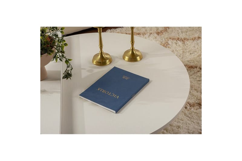 Sohvapöytä Mukund Puu Valkoinen - Puu Valkoinen - Huonekalut - Pöytä & ruokailuryhmä - Apupöytä & sivupöytä - Sarjapöytä