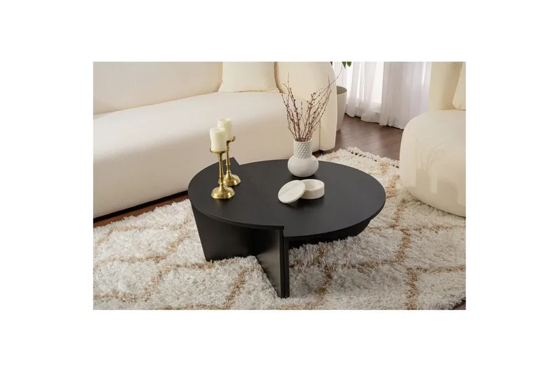 Sohvapöytä Mukund Puu Musta - Puu Musta - Huonekalut - Pöytä & ruokailuryhmä - Apupöytä & sivupöytä - Sarjapöytä