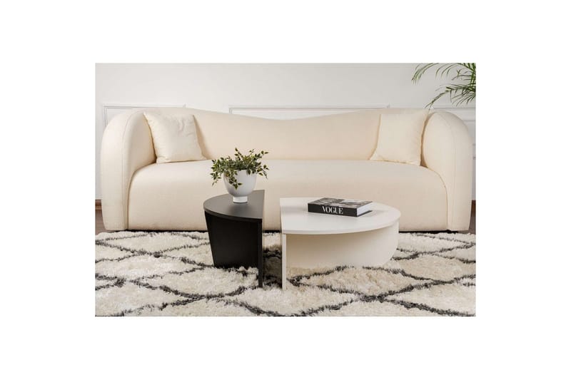 Sohvapöytä Mukund Puu Valkoinen Puu Musta - Puu Valkoinen Puu Musta - Huonekalut - Pöytä & ruokailuryhmä - Apupöytä & sivupöytä - Sarjapöytä