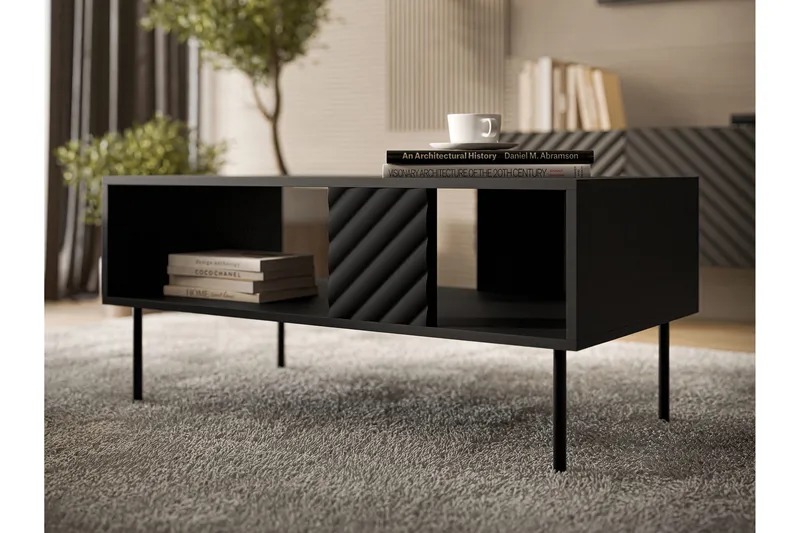 Sohvapöytä Munkedal 100 cm - Musta - Huonekalut - Pöytä & ruokailuryhmä - Sohvapöytä