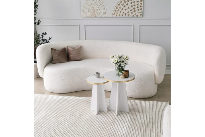 Sohvapöytä Munne 40 cm - Valkoinen - Sohvapöytä