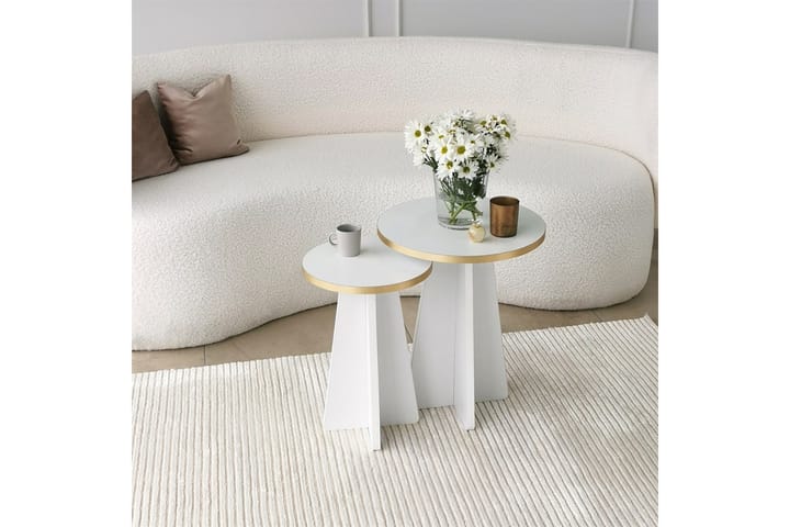 Sohvapöytä Munne 40 cm - Valkoinen - Sohvapöytä