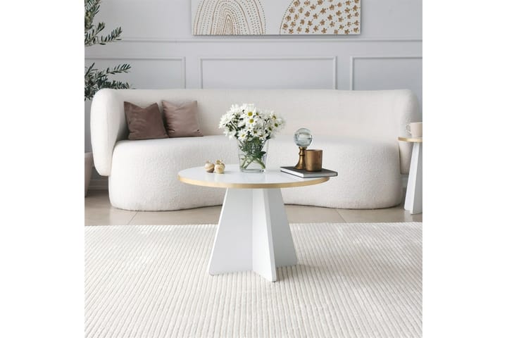 Sohvapöytä Munne 60 cm - Valkoinen - Sohvapöytä
