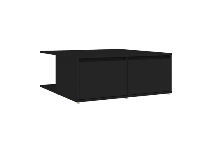 Sohvapöytä musta 80x80x31 cm lastulevy - Sohvapöytä