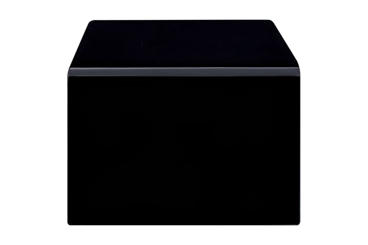 Sohvapöytä musta 98x45x31 cm karkaistu lasi - Musta - Sohvapöytä