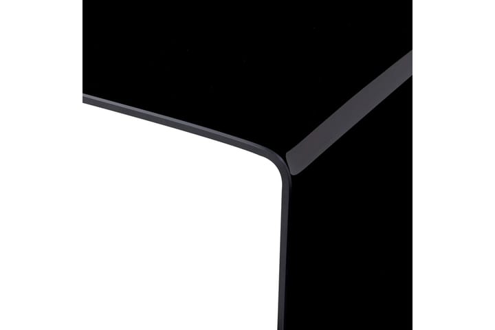 Sohvapöytä musta 98x45x31 cm karkaistu lasi - Musta - Sohvapöytä