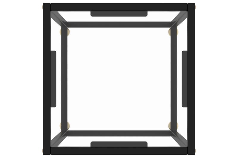 Sohvapöytä musta karkaistu lasi 40x40x50 cm - Huonekalut - Pöytä & ruokailuryhmä - Sohvapöytä