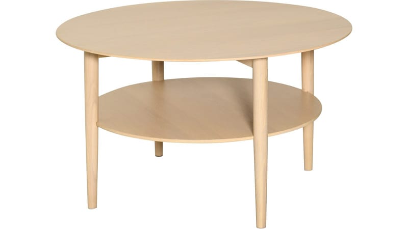 Sohvapöytä NFG Rondo Ø85 cm Vitpigmenterat, Valkopigmentoitu