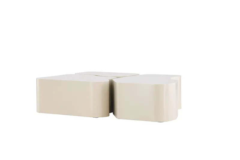 Nordland Sohvapöytä 92x74 cm - Beige - Huonekalut - Pöytä & ruokailuryhmä - Sohvapöytä