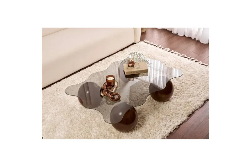 Sohvapöytä Nordure Elinville sohvapöytä 120 cm Ruskea - Huonekalut - Pöytä & ruokailuryhmä - Sohvapöytä