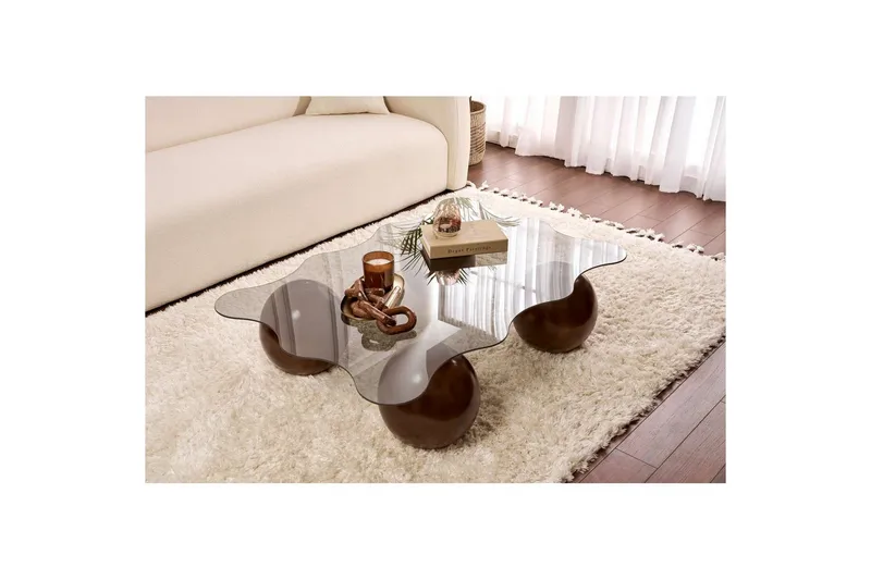 Sohvapöytä Nordure Elinville sohvapöytä 120 cm Ruskea - Huonekalut - Pöytä & ruokailuryhmä - Sohvapöytä