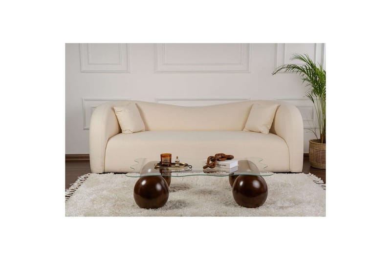 Sohvapöytä Nordure Elinville sohvapöytä 120 cm Vaaleanruskea - Huonekalut - Pöytä & ruokailuryhmä - Sohvapöytä