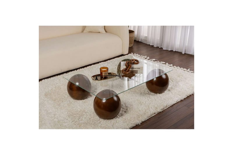 Sohvapöytä Nordure Koushik sohvapöytä 110 cm Hiekka,Monivärinen - Huonekalut - Pöytä & ruokailuryhmä - Sohvapöytä